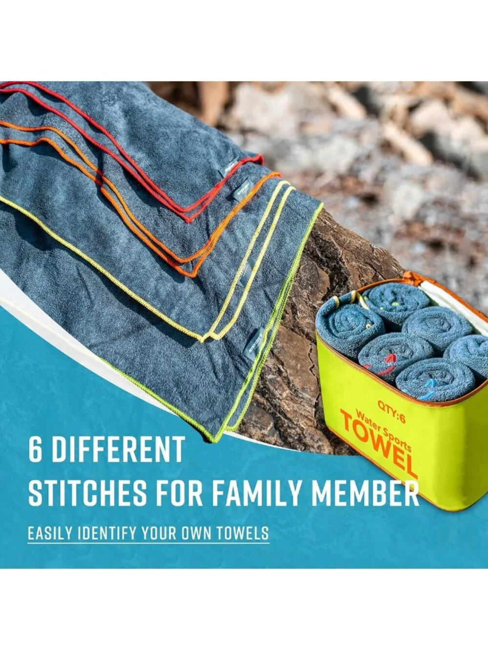 Quick Dry Microfiber Travel Towels Set - Super Absorbent, Lightweight & Compact